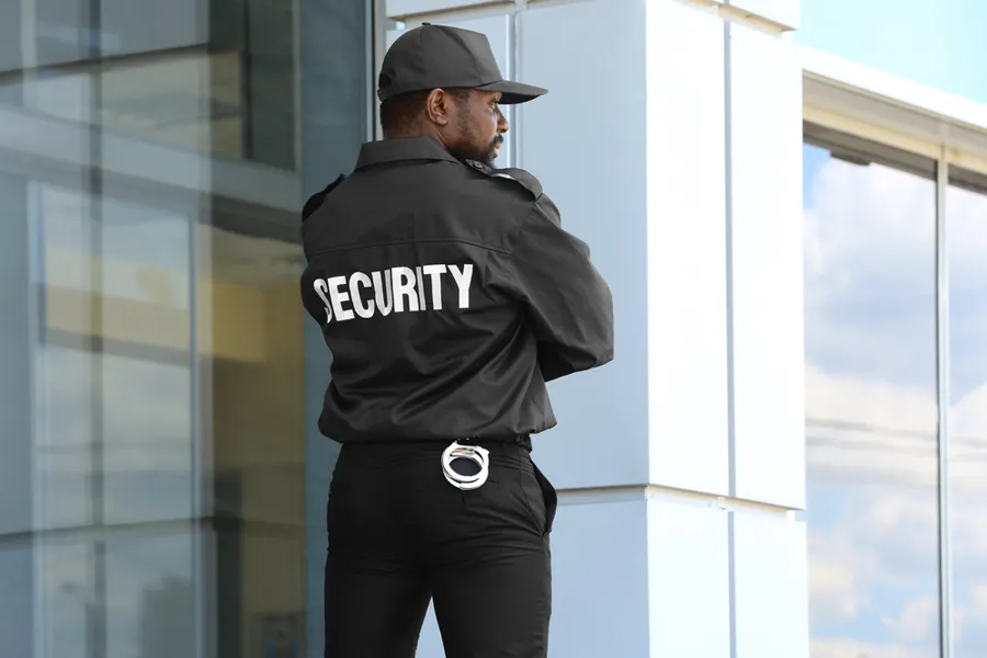 Security team in professional formation